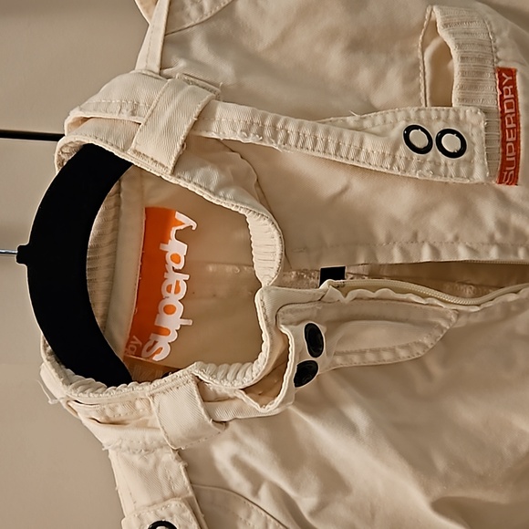 Superdry Cotton Jacket size small White/Cream colour - Picture 5 of 5